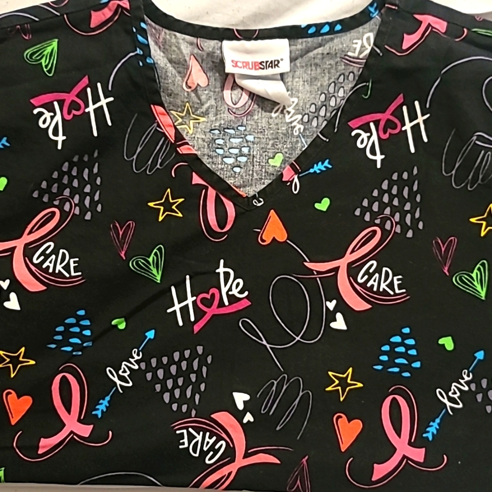 Scrubstar Medium pink and black